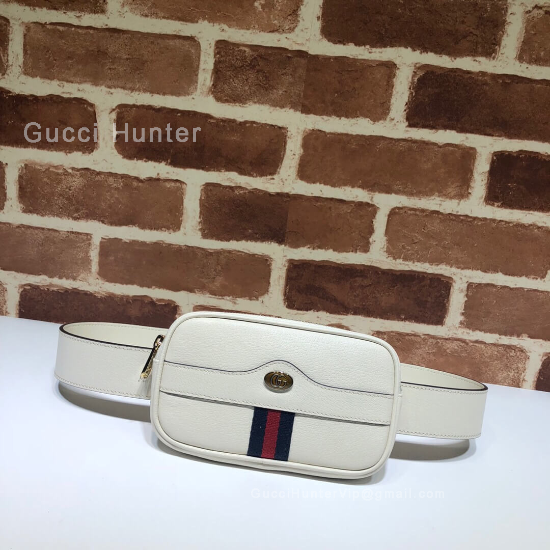 Gucci Ophidia GG Leather Belted Iphone Case White 519308